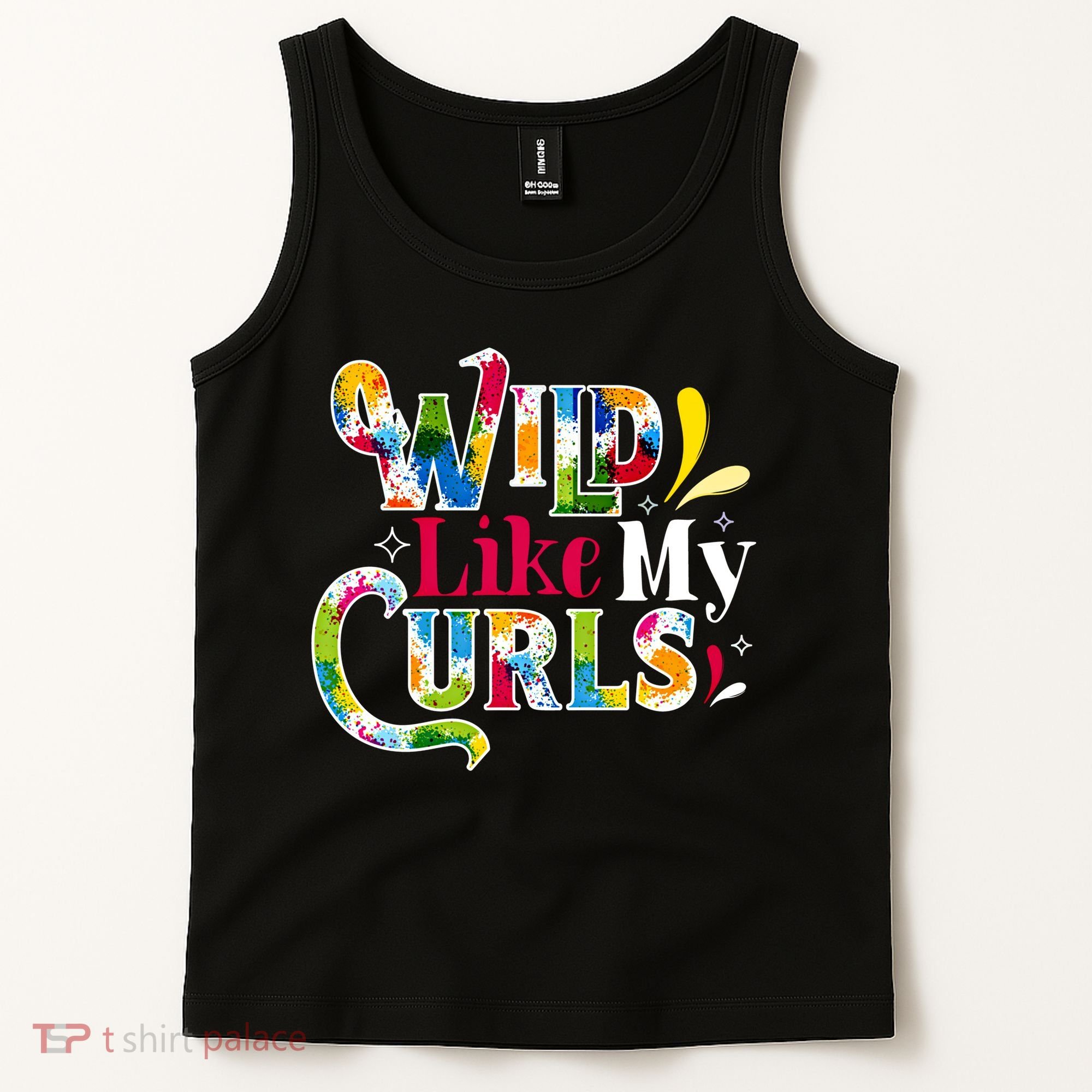 Funny Curly Hair Leopard Wild Like My Curls Gift Tank Top