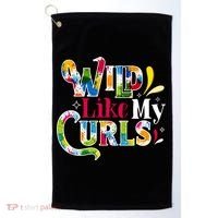 Funny Curly Hair Leopard Wild Like My Curls Gift Golf Towel thumb 0