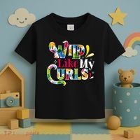 Funny Curly Hair Leopard Wild Like My Curls Gift Toddler T-Shirt thumb 3
