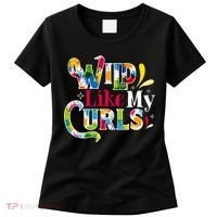 Funny Curly Hair Leopard Wild Like My Curls Gift Women's T-Shirt thumb 0