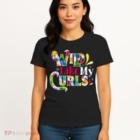 Funny Curly Hair Leopard Wild Like My Curls Gift Women's T-Shirt thumb 4