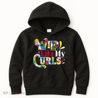 Funny Curly Hair Leopard Wild Like My Curls Gift Kids Hoodie thumb 0