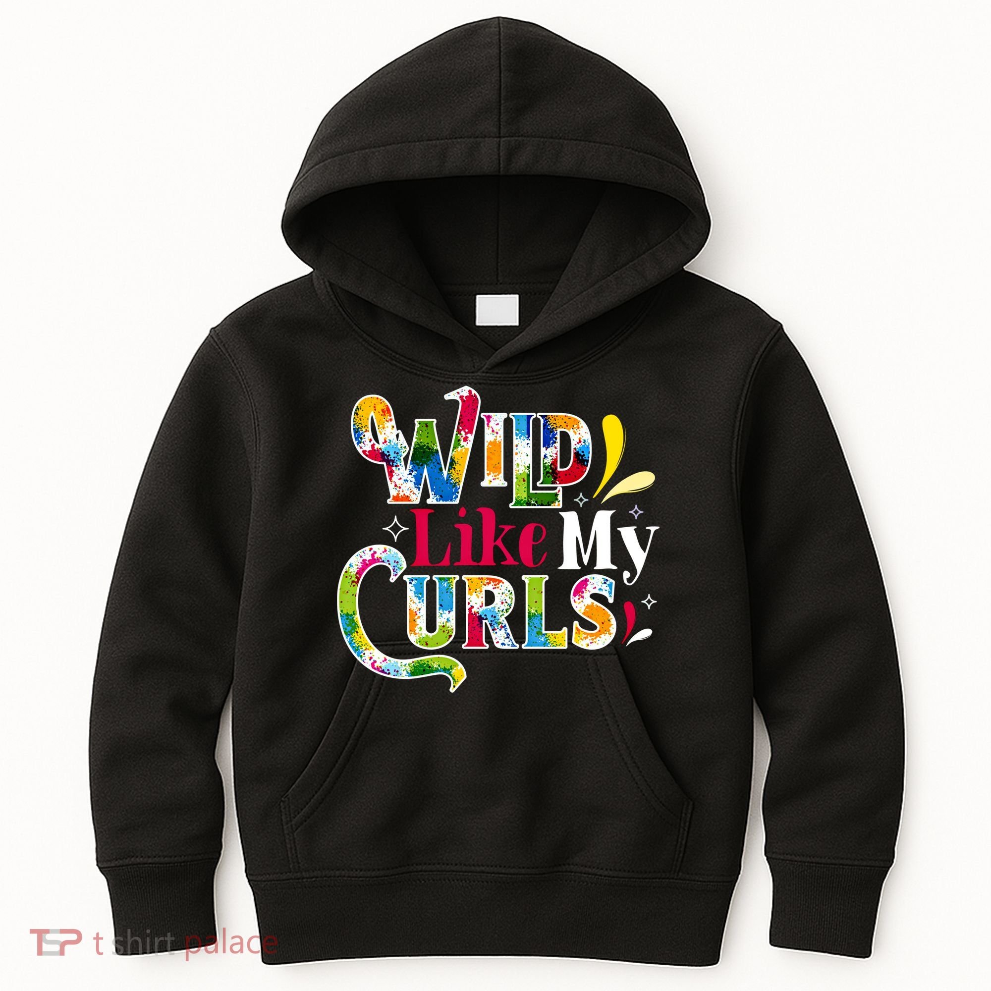 Funny Curly Hair Leopard Wild Like My Curls Gift Kids Hoodie