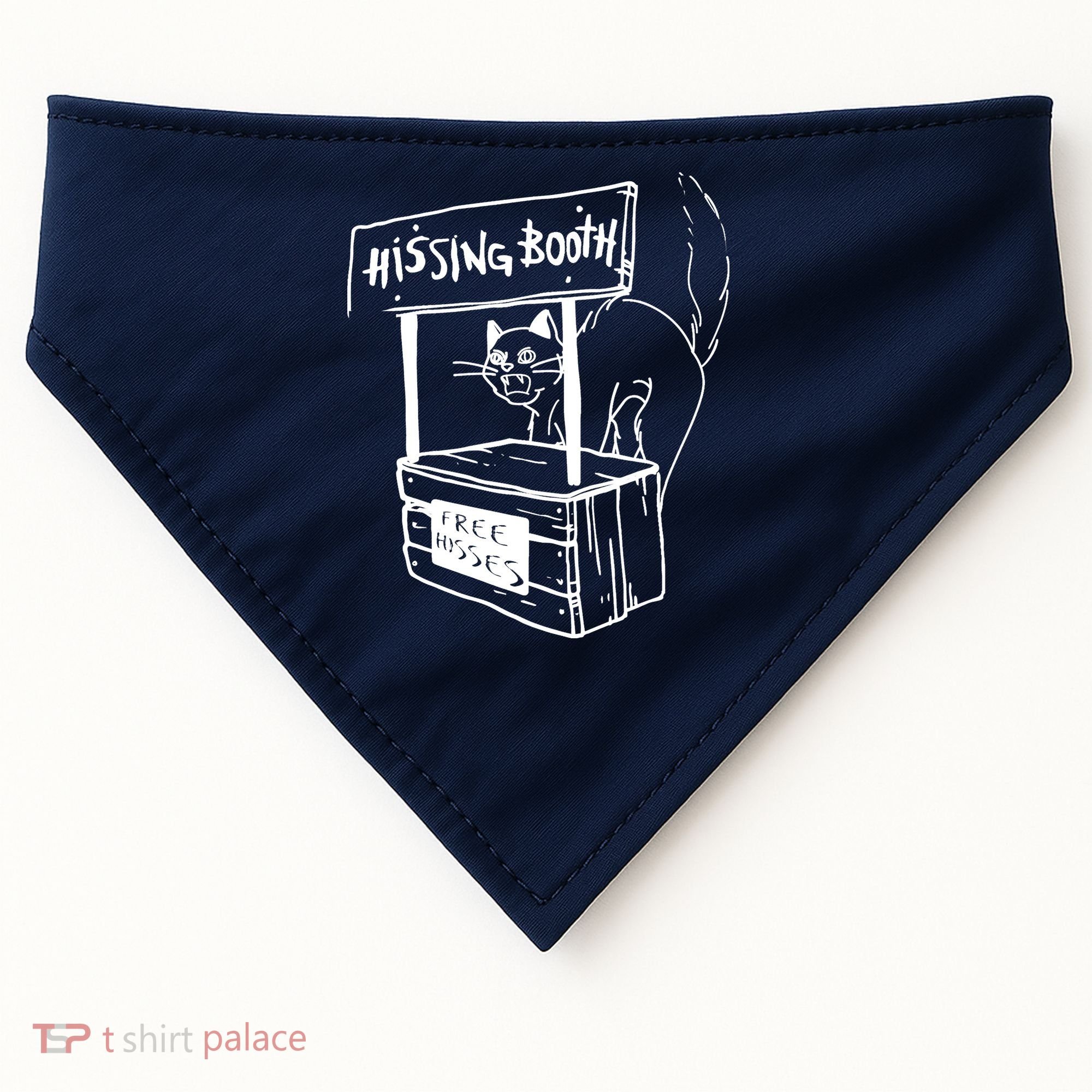 Funny Cat Hissing Booth Free Hisses Memes For Cat Lovers USA-Made Doggie Bandana
