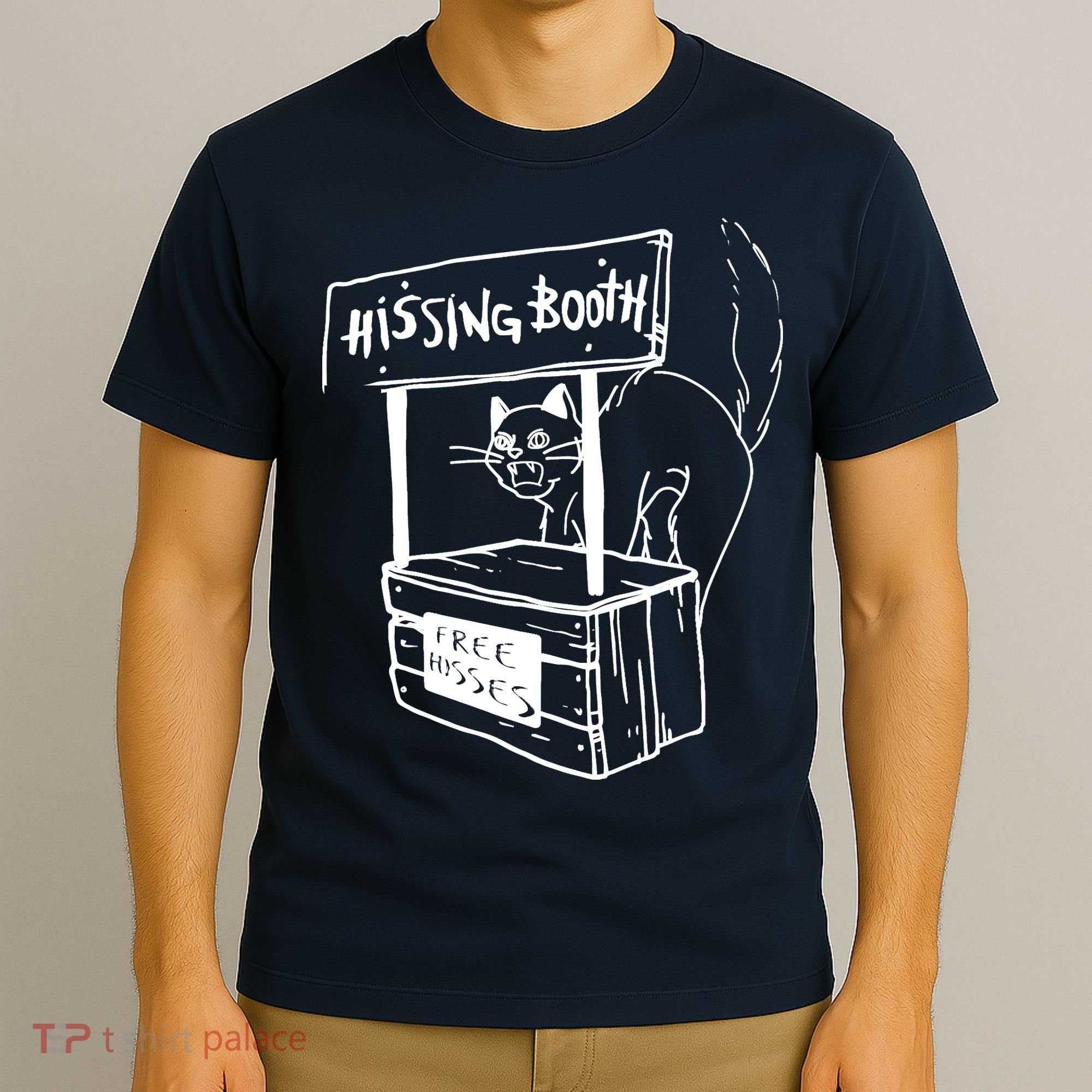 Funny Cat Hissing Booth Free Hisses Memes For Cat Lovers T-Shirt