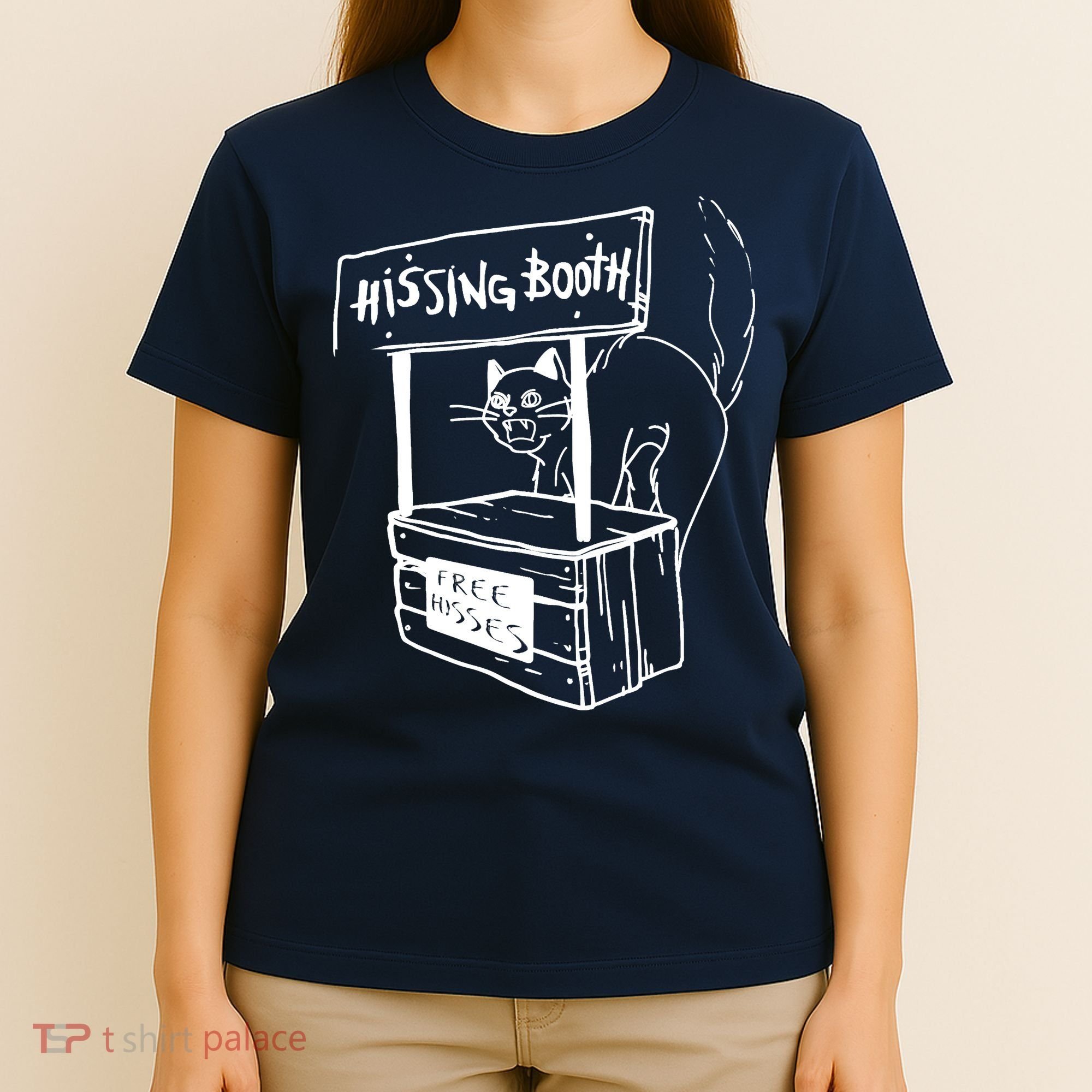 Funny Cat Hissing Booth Free Hisses Memes For Cat Lovers T-Shirt