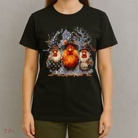 Funny Chicken Halloween Costume Spooky Season Chickens Witch T-Shirt thumb 4