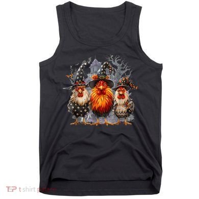 Funny Chicken Halloween Costume Spooky Season Chickens Witch Tank Top