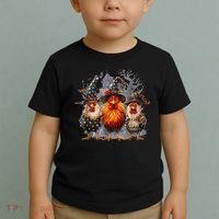 Funny Chicken Halloween Costume Spooky Season Chickens Witch Toddler T-Shirt thumb 2