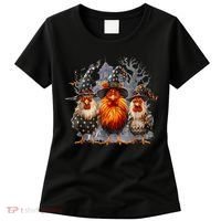 Funny Chicken Halloween Costume Spooky Season Chickens Witch Women's T-Shirt thumb 0