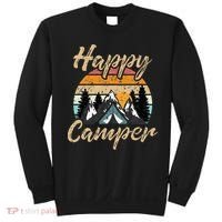 Funny Camping Hiking Lover Present Happy Camper Gift Sweatshirt thumb 0