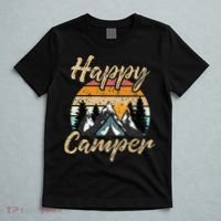 Funny Camping Hiking Lover Present Happy Camper Gift T-Shirt thumb 5