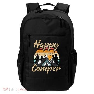Funny Camping Hiking Lover Present Happy Camper Gift Backpack