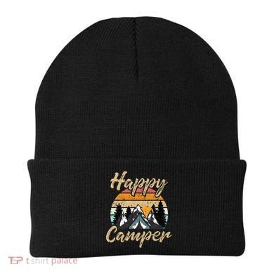 Funny Camping Hiking Lover Present Happy Camper Gift Beanie