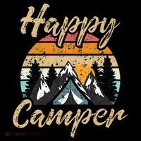 Funny Camping Hiking Lover Present Happy Camper Gift Women's Hoodie thumb 2