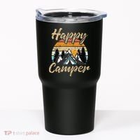 Funny Camping Hiking Lover Present Happy Camper Gift Tumbler thumb 0