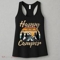 Funny Camping Hiking Lover Present Happy Camper Gift Women's Tank Top thumb 3