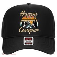 Funny Camping Hiking Lover Present Happy Camper Gift Hat thumb 0