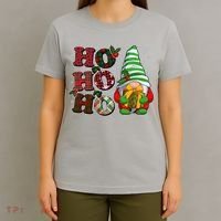 Funny Christmas Ho Ho Ho Gnome T-Shirt thumb 4