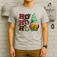 Funny Christmas Ho Ho Ho Gnome T-Shirt thumb 6