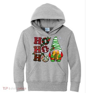 Funny Christmas Ho Ho Ho Gnome Kids Hoodie