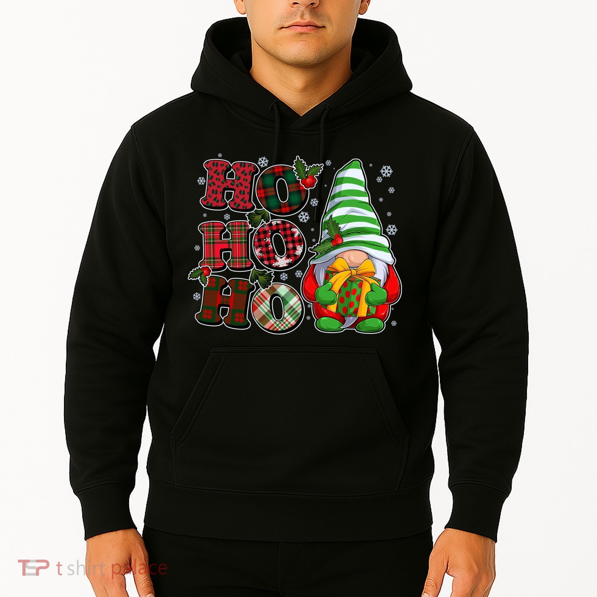 Funny Christmas Ho Ho Ho Gnome Hoodie