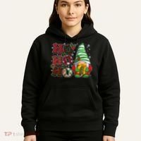 Funny Christmas Ho Ho Ho Gnome Hoodie thumb 5