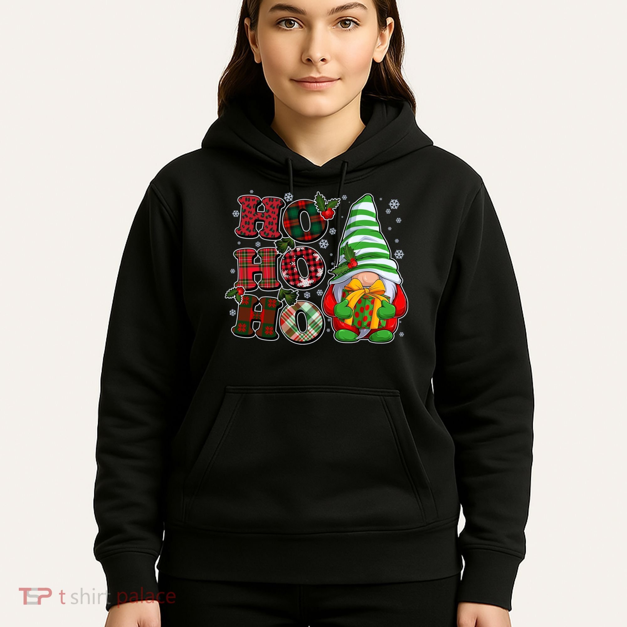 Funny Christmas Ho Ho Ho Gnome Hoodie