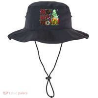 Funny Christmas Ho Ho Ho Gnome Bucket Hat thumb 0