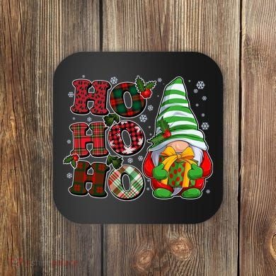 Funny Christmas Ho Ho Ho Gnome Coaster