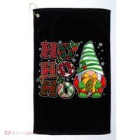 Funny Christmas Ho Ho Ho Gnome Golf Towel thumb 0