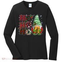 Funny Christmas Ho Ho Ho Gnome Women's Long Sleeve Shirt thumb 0