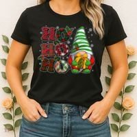 Funny Christmas Ho Ho Ho Gnome Women's T-Shirt thumb 2