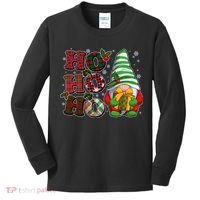 Funny Christmas Ho Ho Ho Gnome Kids Long Sleeve Shirt thumb 0