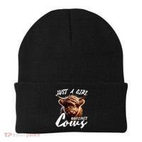 Funny Cute Highland Cow Just A Girl Who Loves Cows Beanie thumb 0