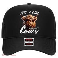 Funny Cute Highland Cow Just A Girl Who Loves Cows Hat thumb 0
