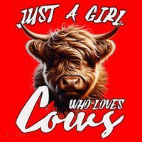 Funny Cute Highland Cow Just A Girl Who Loves Cows Santa Hat thumb 1