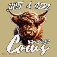 Funny Cute Highland Cow Just A Girl Who Loves Cows Long Sleeve Shirt thumb 2