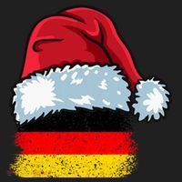 Funny Christmas Hat For Happy Germany Costume Women's Sweatshirt thumb 2
