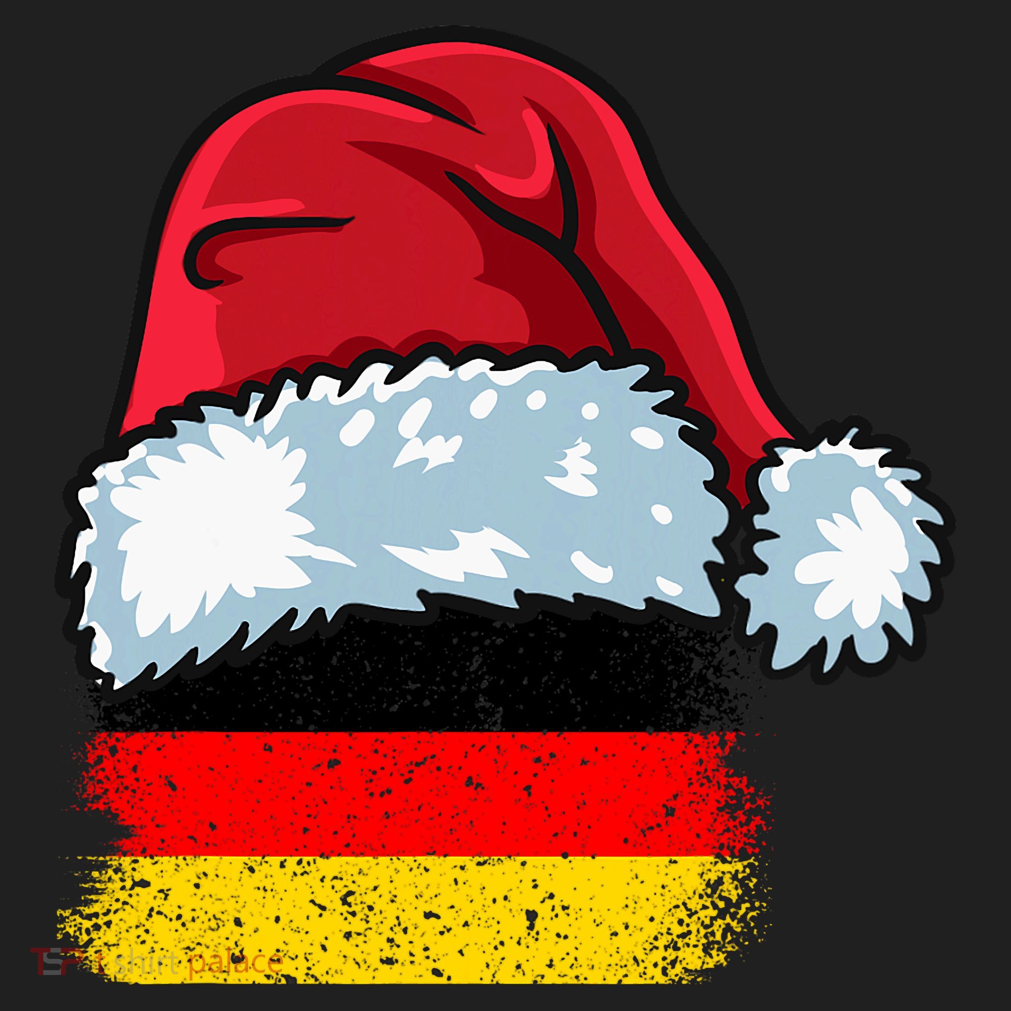 Funny Christmas Hat For Happy Germany Costume Women's Sweatshirt