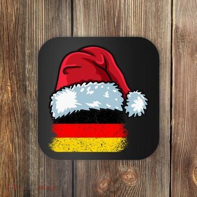 Funny Christmas Hat For Happy Germany Costume Coaster