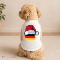 Funny Christmas Hat For Happy Germany Costume Doggie Tank thumb 2