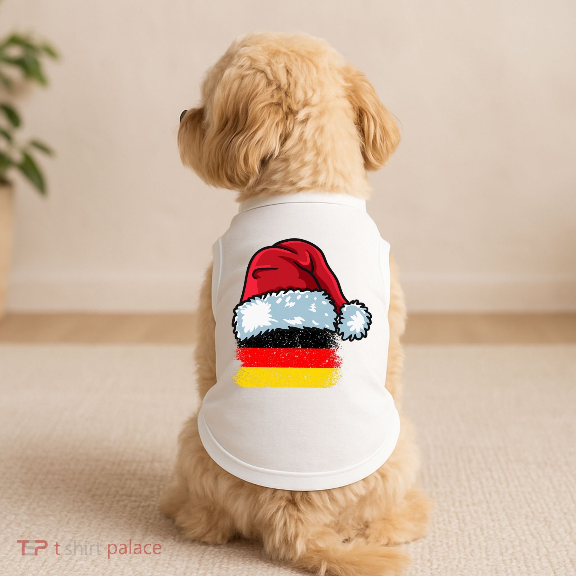 Funny Christmas Hat For Happy Germany Costume Doggie Tank