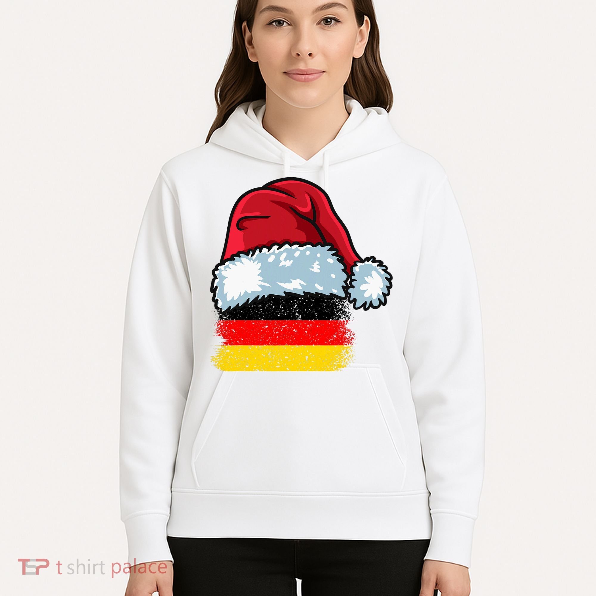 Funny Christmas Hat For Happy Germany Costume Hoodie