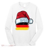 Funny Christmas Hat For Happy Germany Costume Long Sleeve Shirt thumb 0