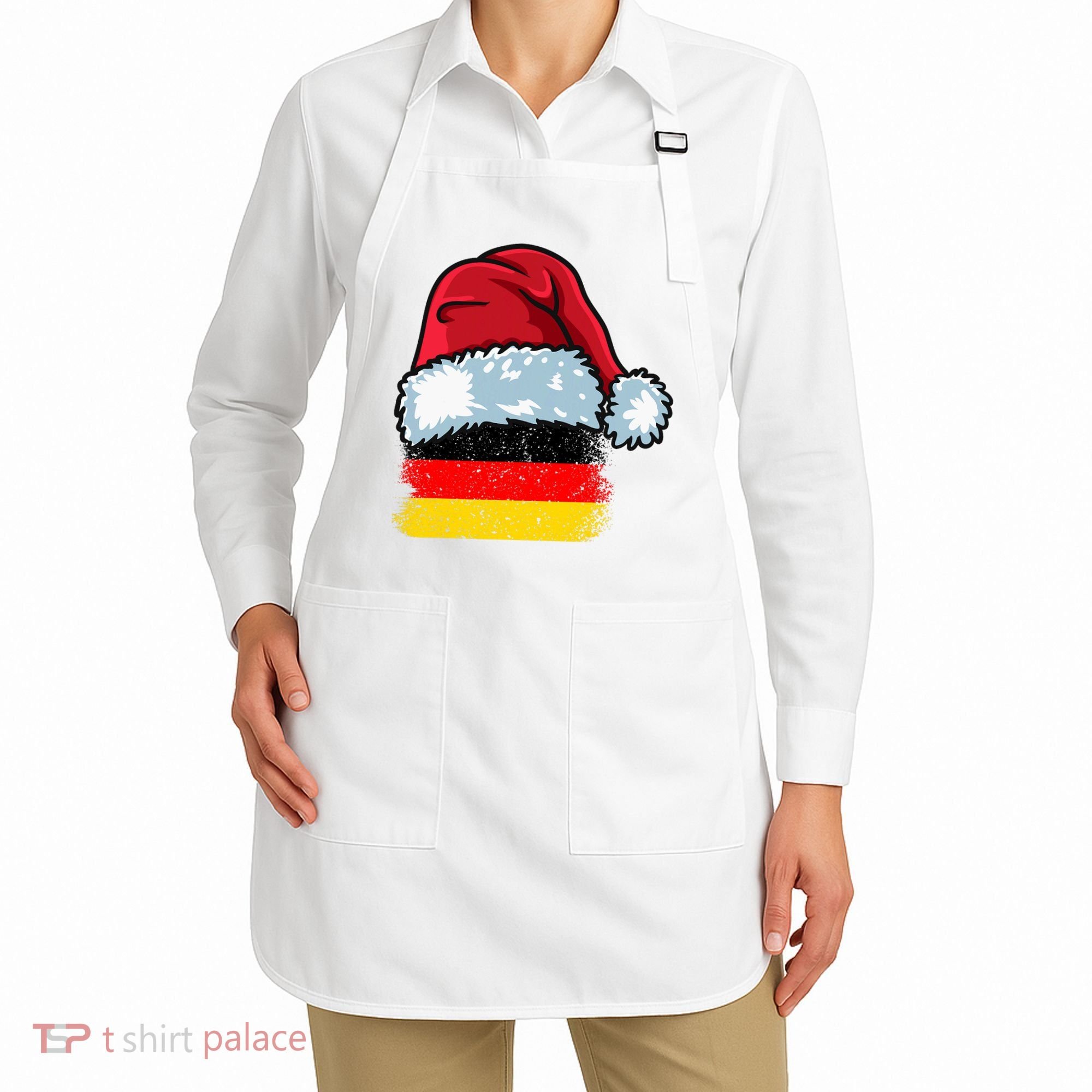 Funny Christmas Hat For Happy Germany Costume Apron