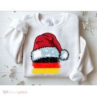 Funny Christmas Hat For Happy Germany Costume Sweatshirt thumb 2