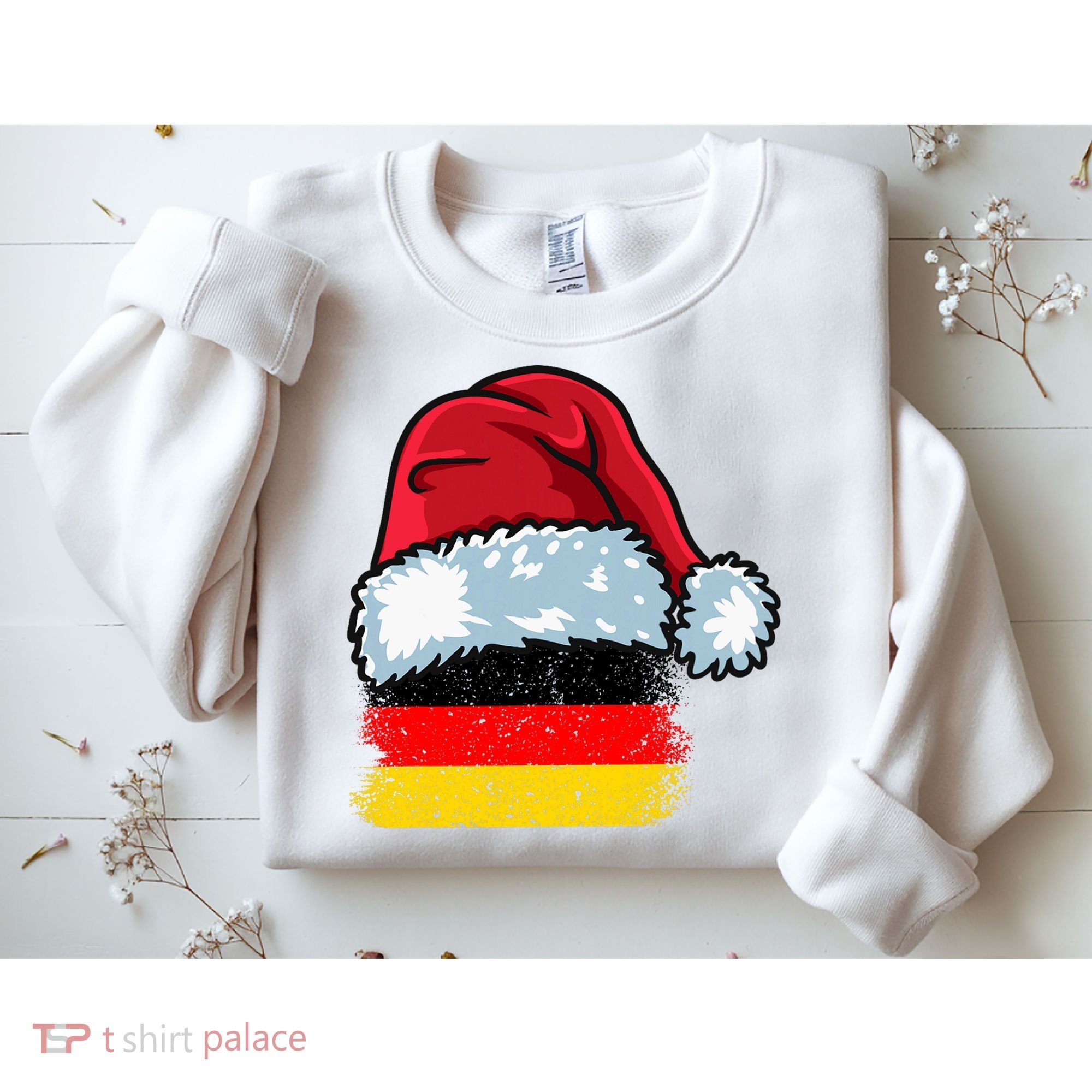 Funny Christmas Hat For Happy Germany Costume Sweatshirt