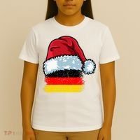Funny Christmas Hat For Happy Germany Costume T-Shirt thumb 4