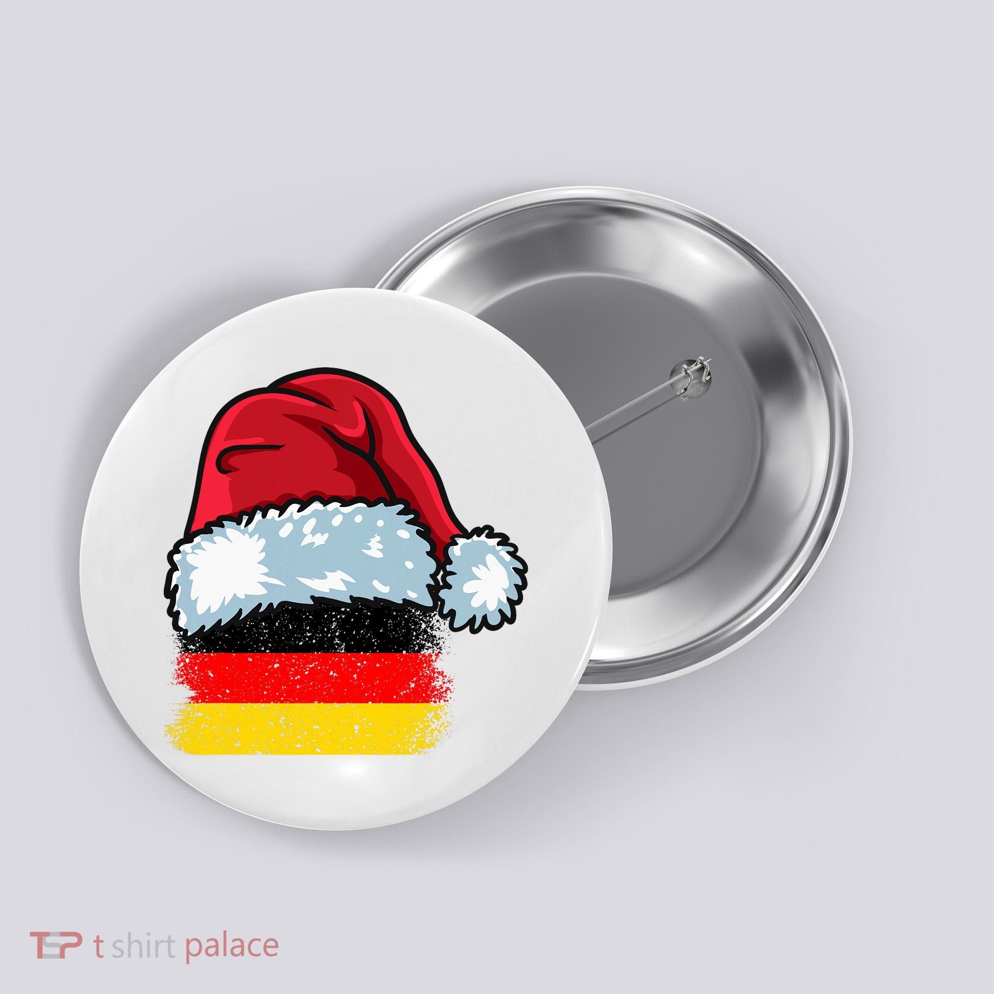 Funny Christmas Hat For Happy Germany Costume Button